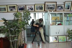 央视国际频道《走遍中国》栏目组来协会采访